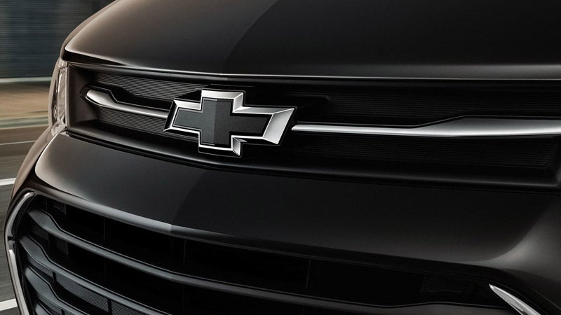 black chevy logo closeup